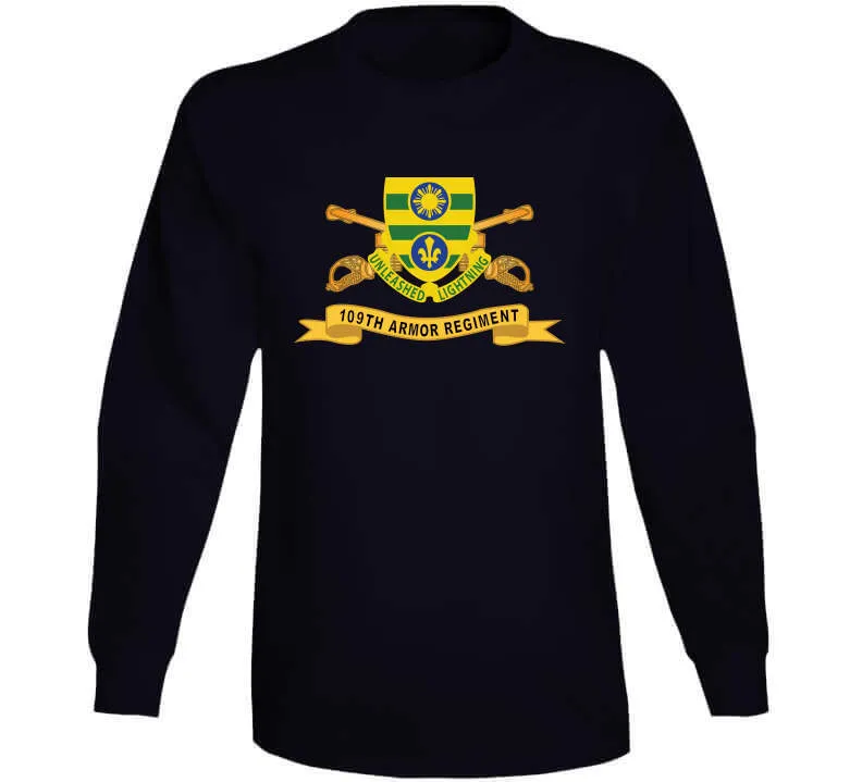 109th Armor Regiment W Br - Ribbon X 300 Classic T Shirt, Crewneck Sweatshirt, Hoodie, Long Sleeve