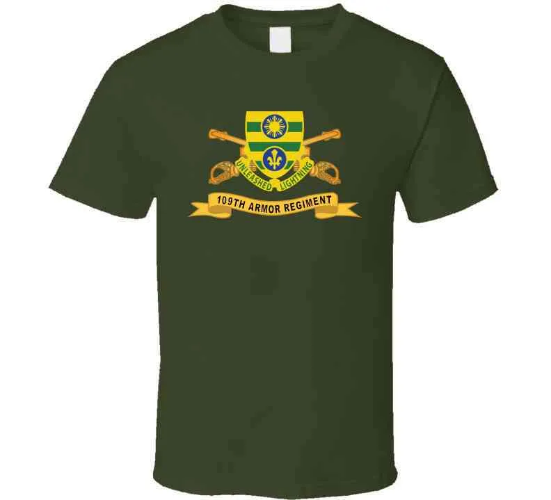 109th Armor Regiment W Br - Ribbon X 300 Classic T Shirt, Crewneck Sweatshirt, Hoodie, Long Sleeve