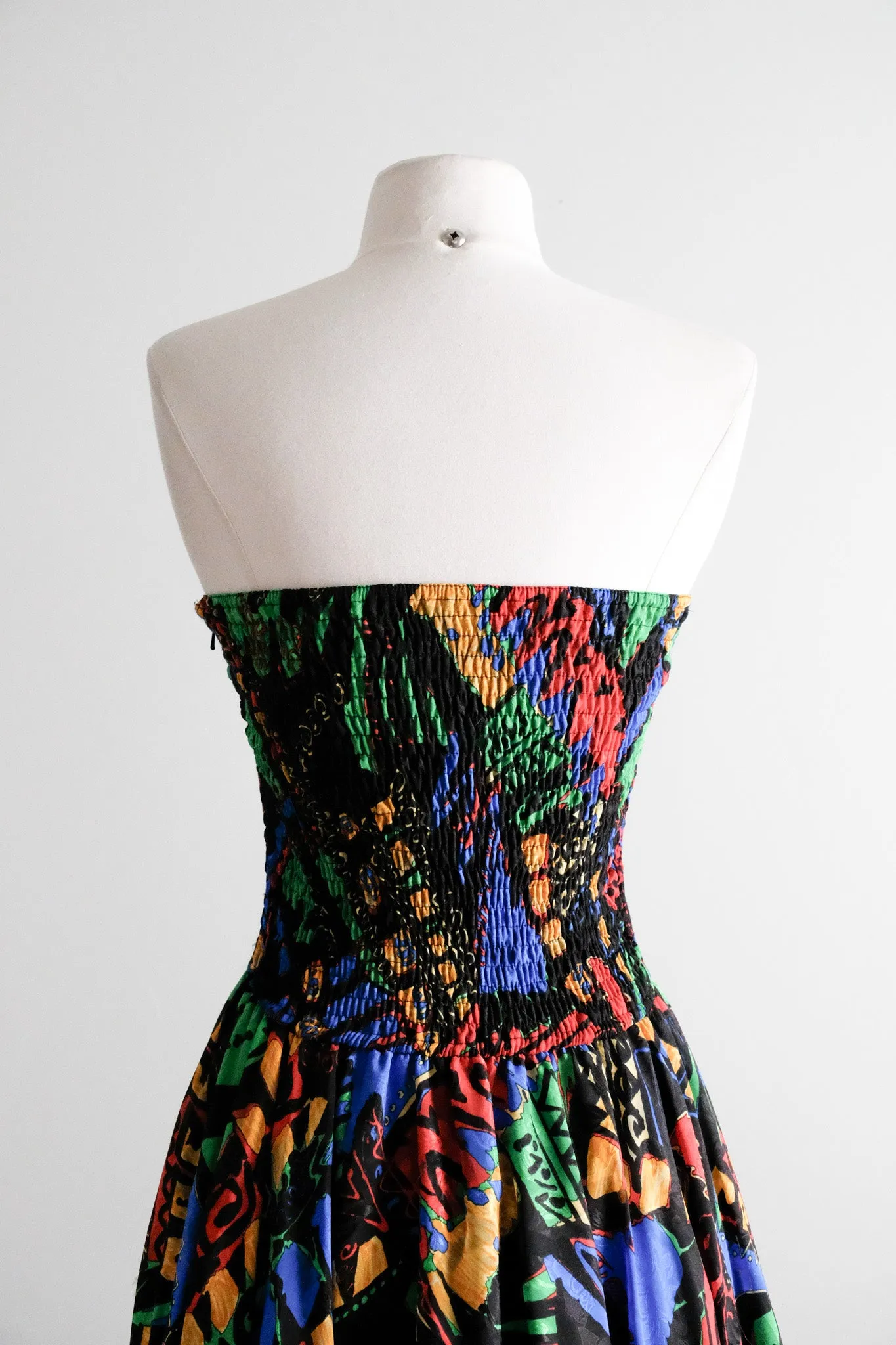 1980's Party Time!  Fabulous Abstract Cocktail Dress & Jacket Set by Diane Freis / Sz M