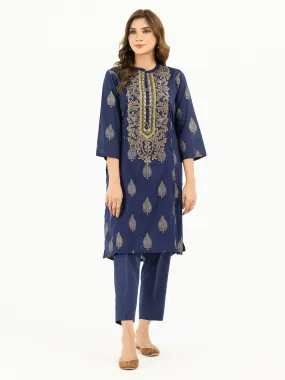 2 Piece Jacquard Suit-Embroidered  (Pret)