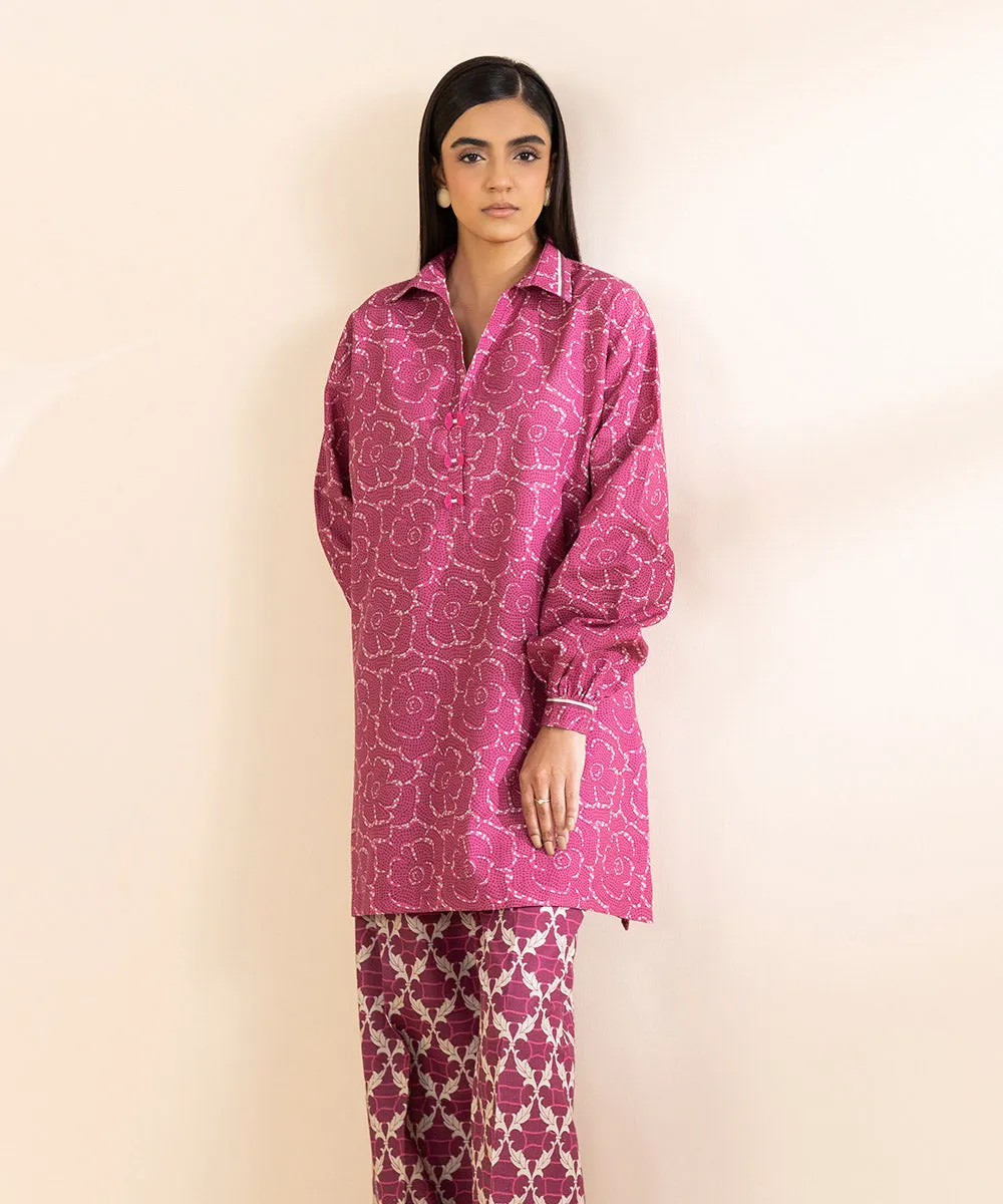 2 Piece - Printed Light Khaddar Suit