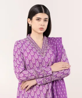 3 Piece - Embroidered Lawn Suit