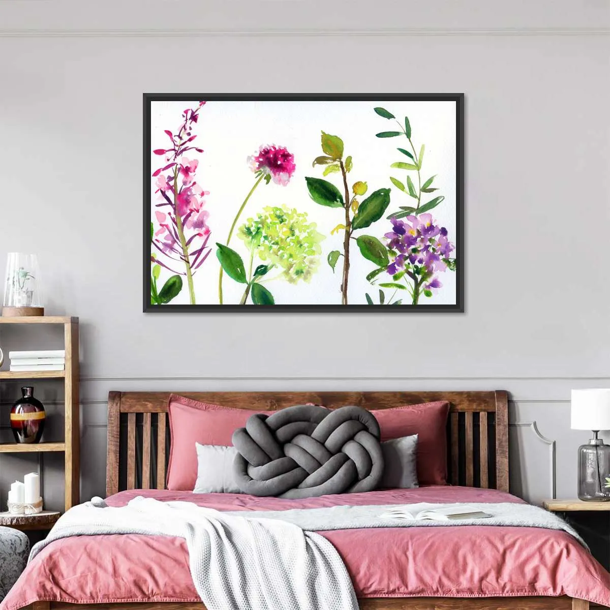 7 Branches - Flowers And Leaves Wall Art