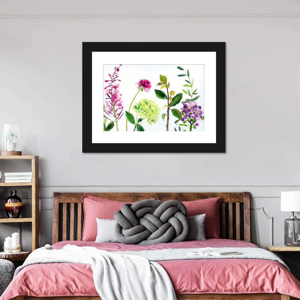 7 Branches - Flowers And Leaves Wall Art