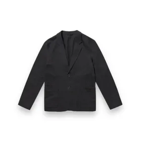 About Companions Enver Blazer black linen