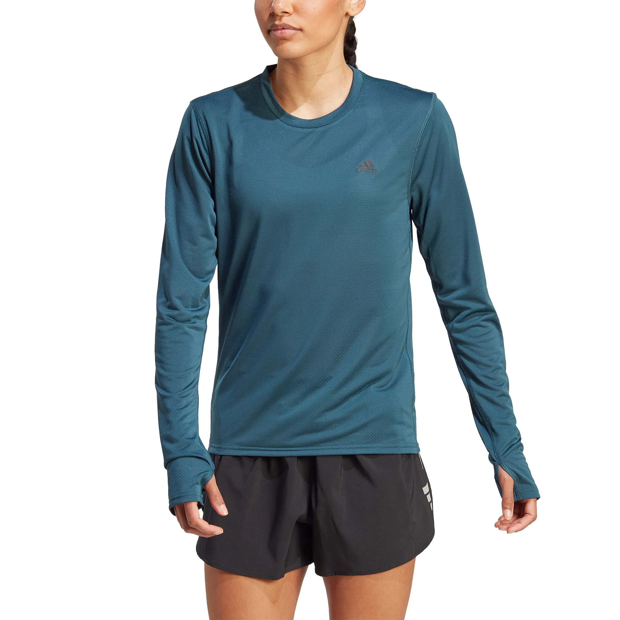 adidas | Women's Run Icons Running Long-Sleeve Top - Arctic Night