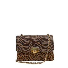 ALDO Brown Animal Print Crossbody Bag | Pre Loved |