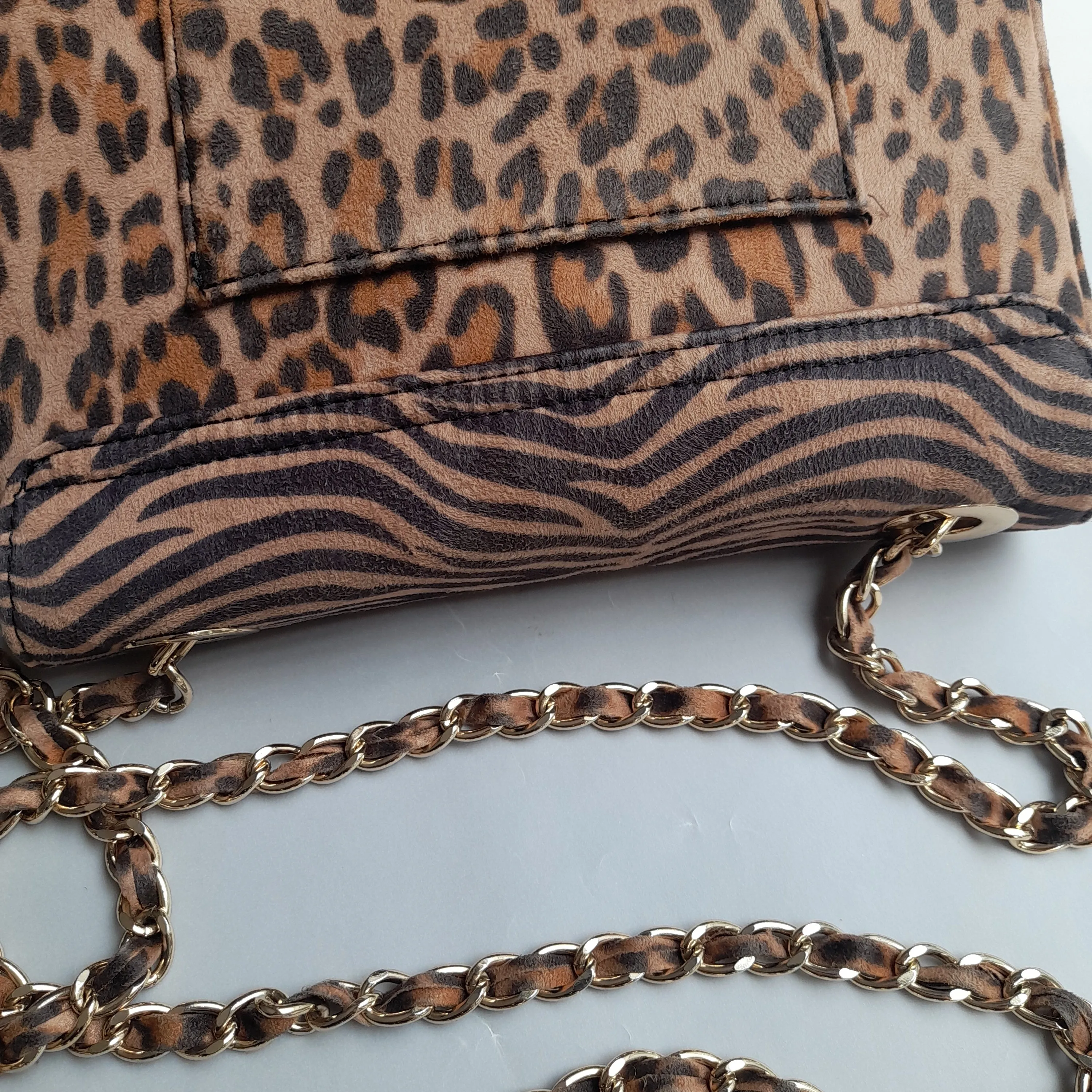 ALDO Brown Animal Print Crossbody Bag | Pre Loved |