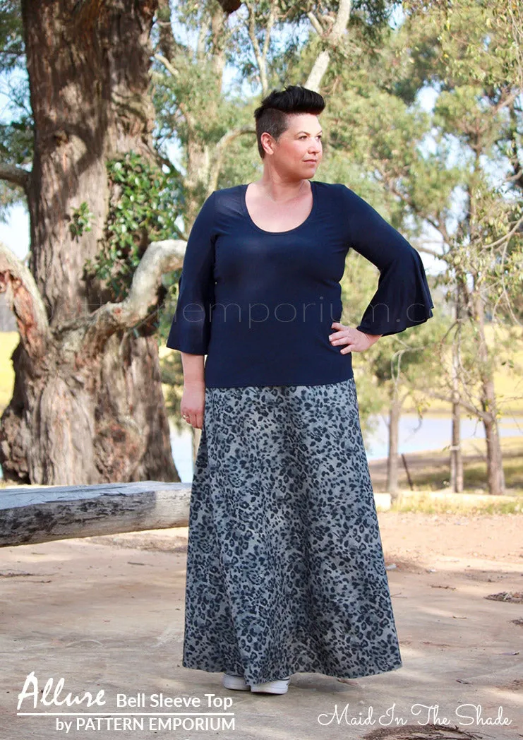 Allure | Bell Sleeve Top Sewing Pattern