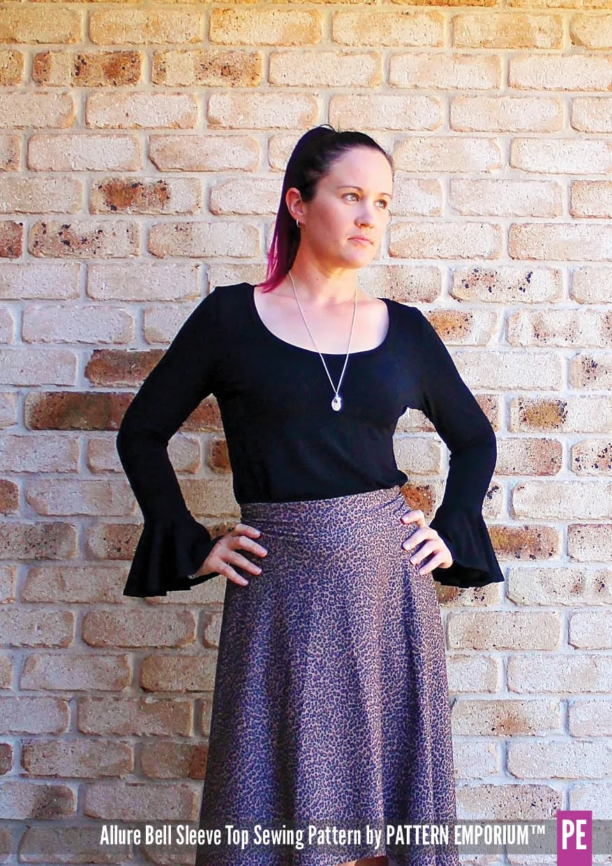 Allure | Bell Sleeve Top Sewing Pattern