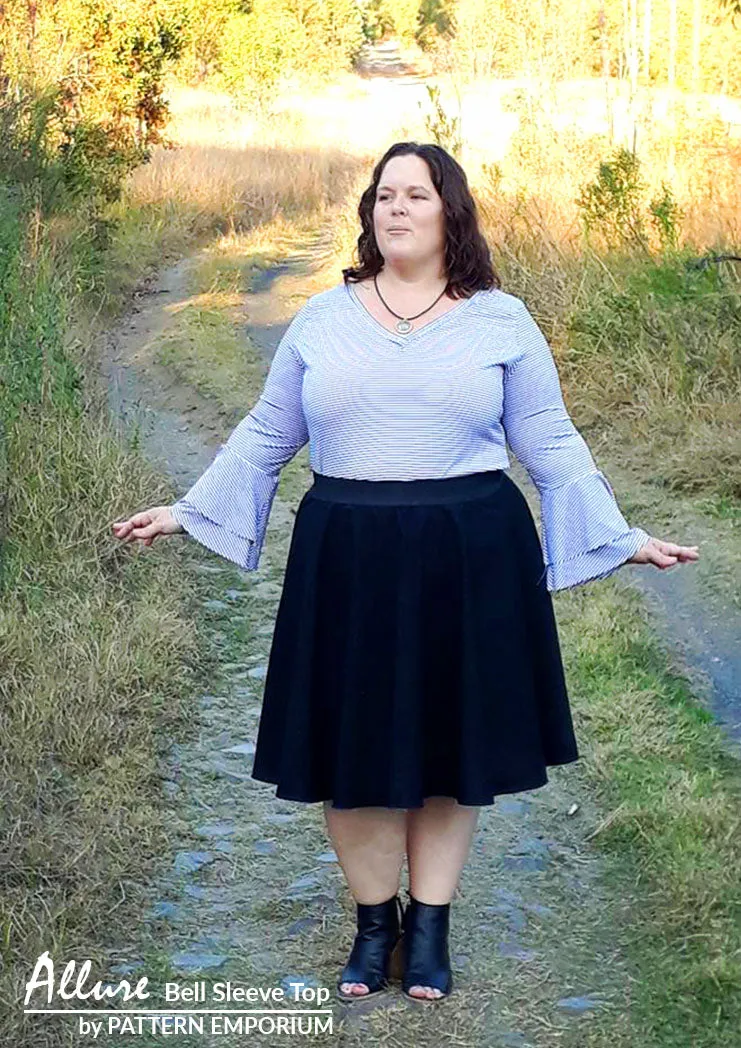 Allure | Bell Sleeve Top Sewing Pattern