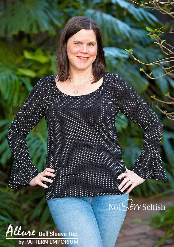 Allure | Bell Sleeve Top Sewing Pattern