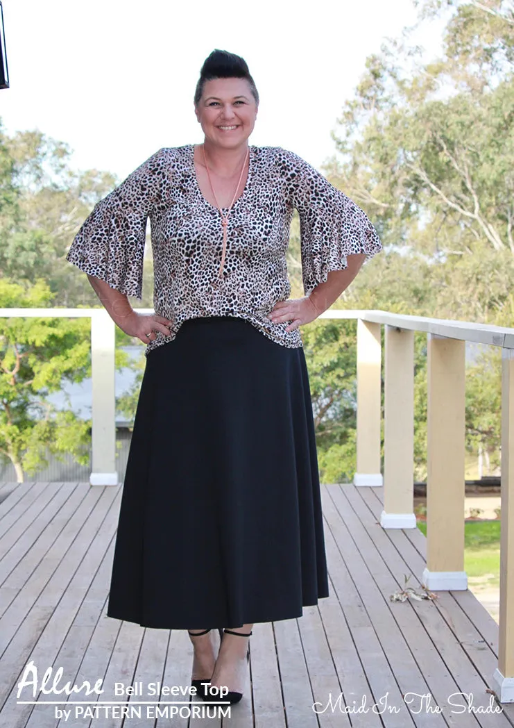 Allure | Bell Sleeve Top Sewing Pattern