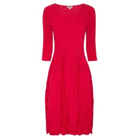 Alquema 3/4 Sleeve Smash Pocket Dress Rasberry