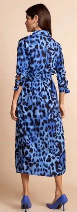 Alva Midi Dress Leopard