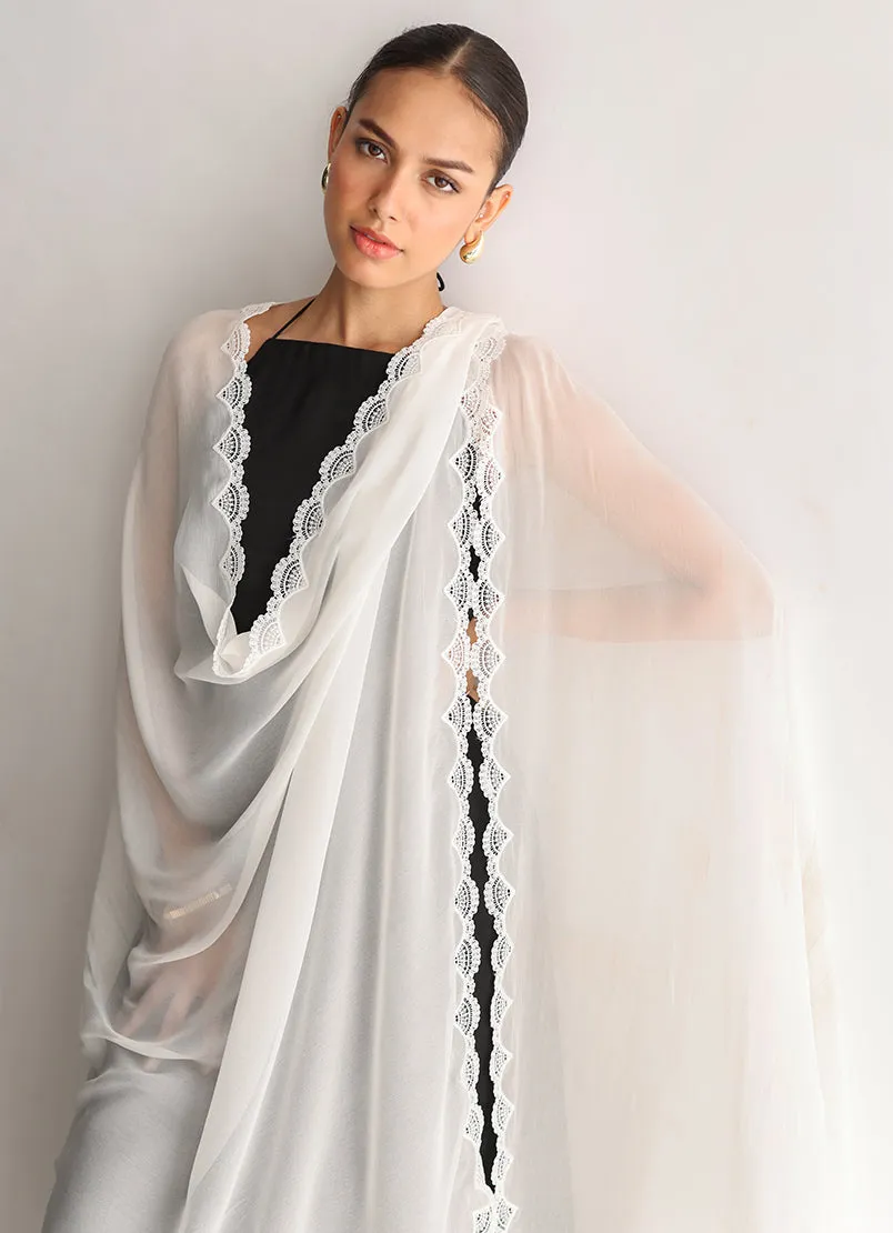 Applique Lace Dupatta