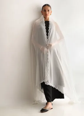 Applique Lace Dupatta