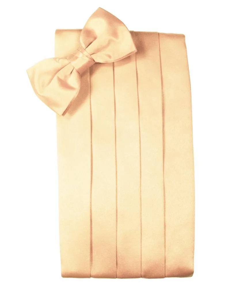 Apricot Luxury Satin Cummerbund