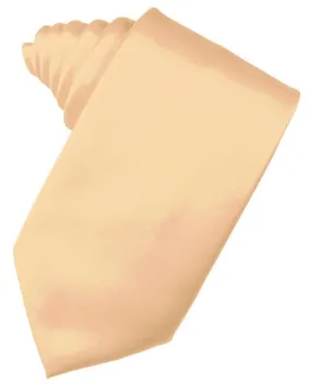 Apricot Luxury Satin Necktie