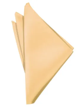 Apricot Luxury Satin Pocket Square