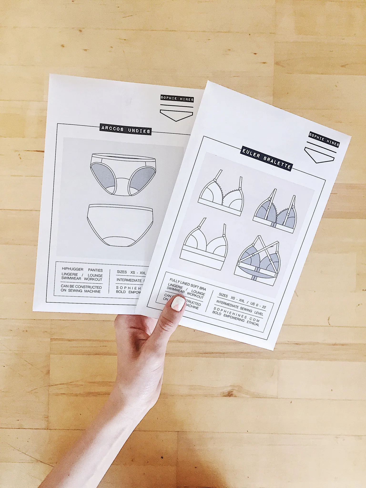 Arccos Undies - Paper Sewing Pattern