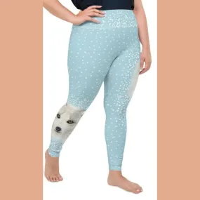 Arctic Fox Dog Plus Size Leggings