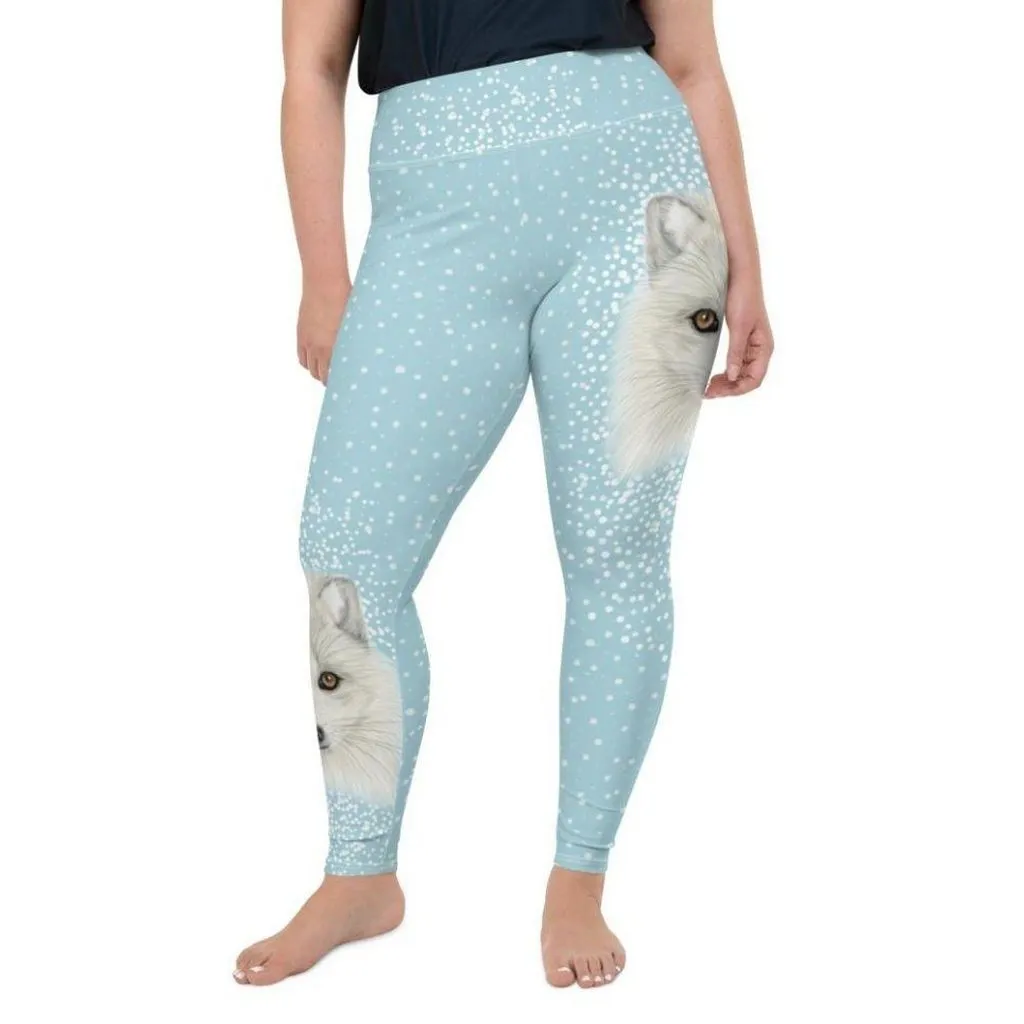 Arctic Fox Dog Plus Size Leggings