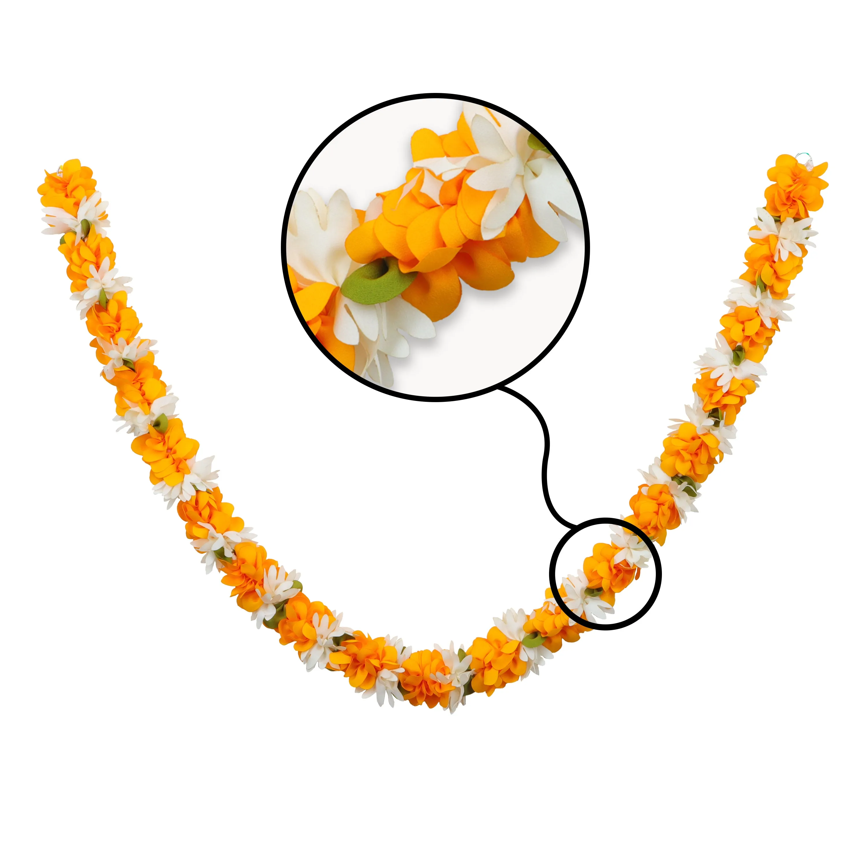 Artificial Flower Garland  - Sharp and Flat |  Artificial Mala/ Flower Toran for Door/ Assorted Colour & Design