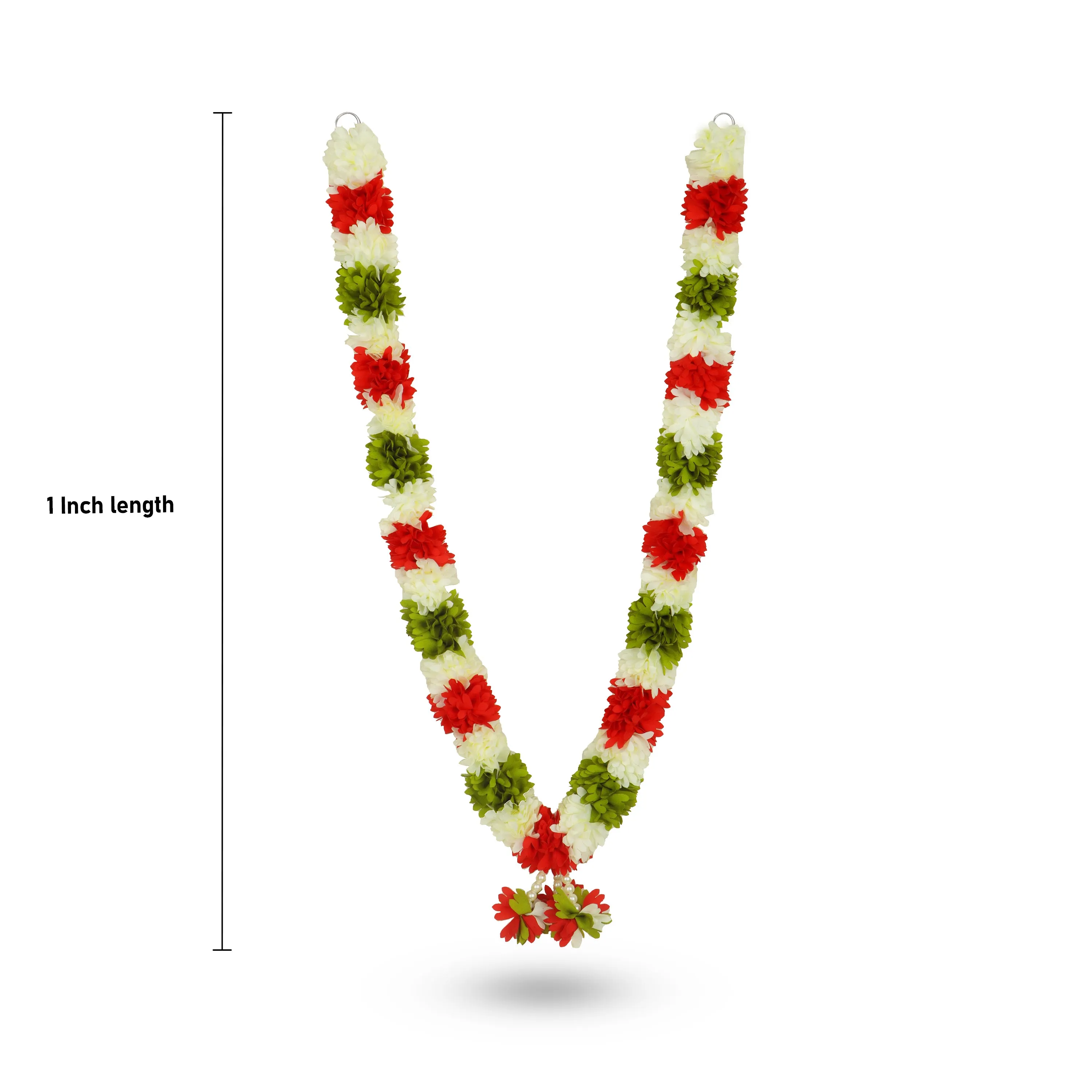 Artificial Garland  - Multicolour | Cloth Mala/ Artificial Mala for Photo Frame/ Assorted Design & Colour