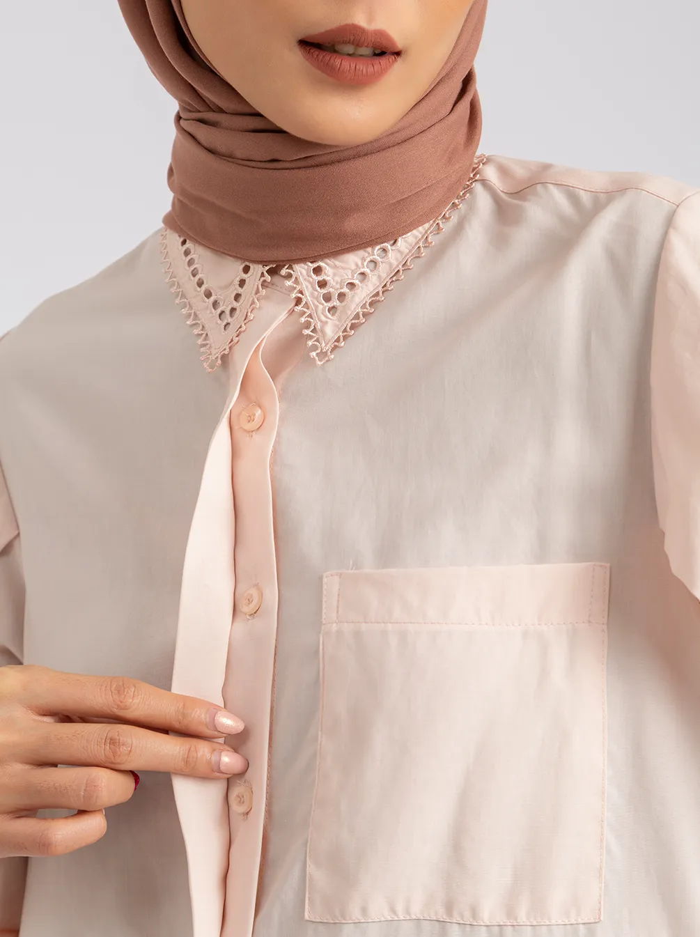 AYDA TOP PLAIN BLUSH