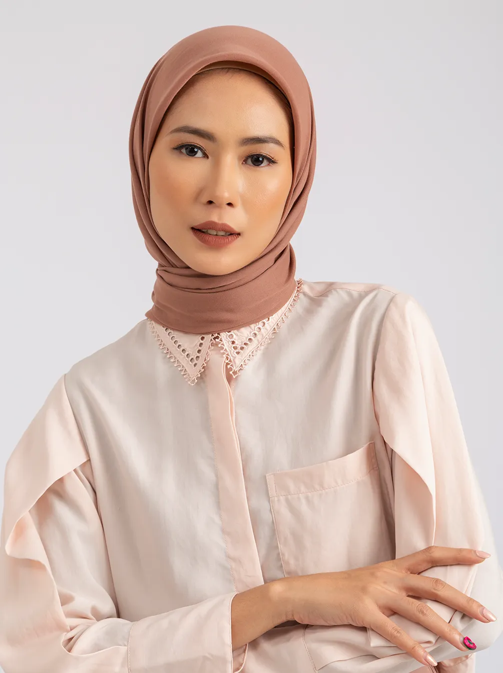 AYDA TOP PLAIN BLUSH