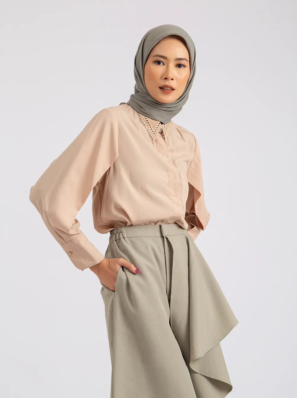 AYDA TOP PLAIN SAND