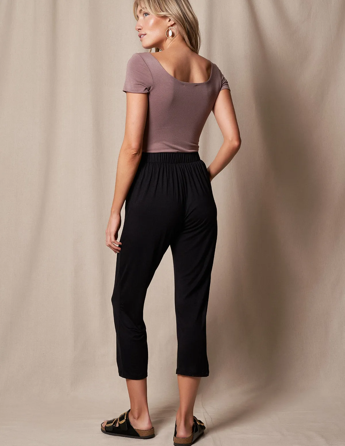 Bamboo Crop Pants - Small Only