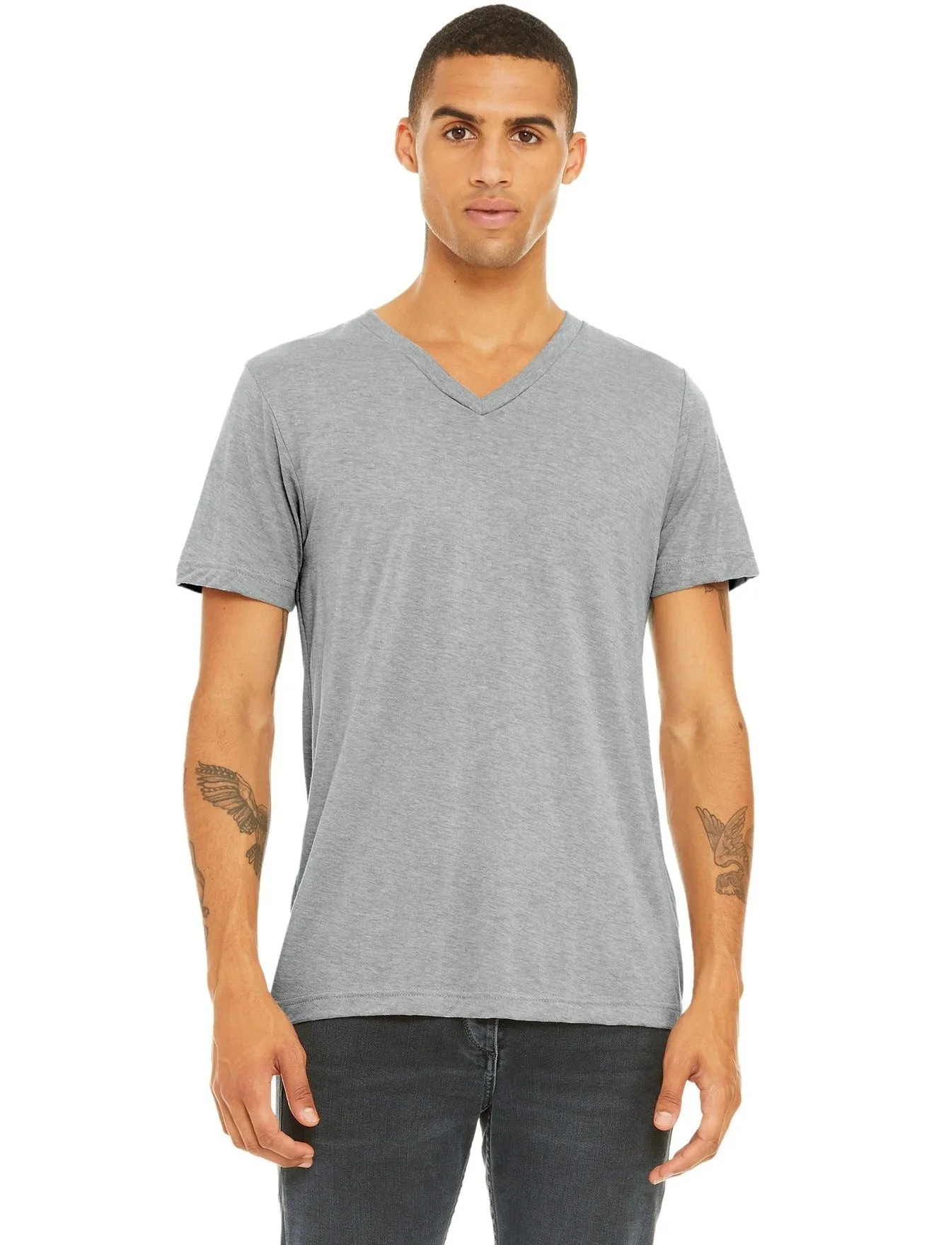 Bella Canvas Unisex Triblend Short Sleeve V-Neck Tee