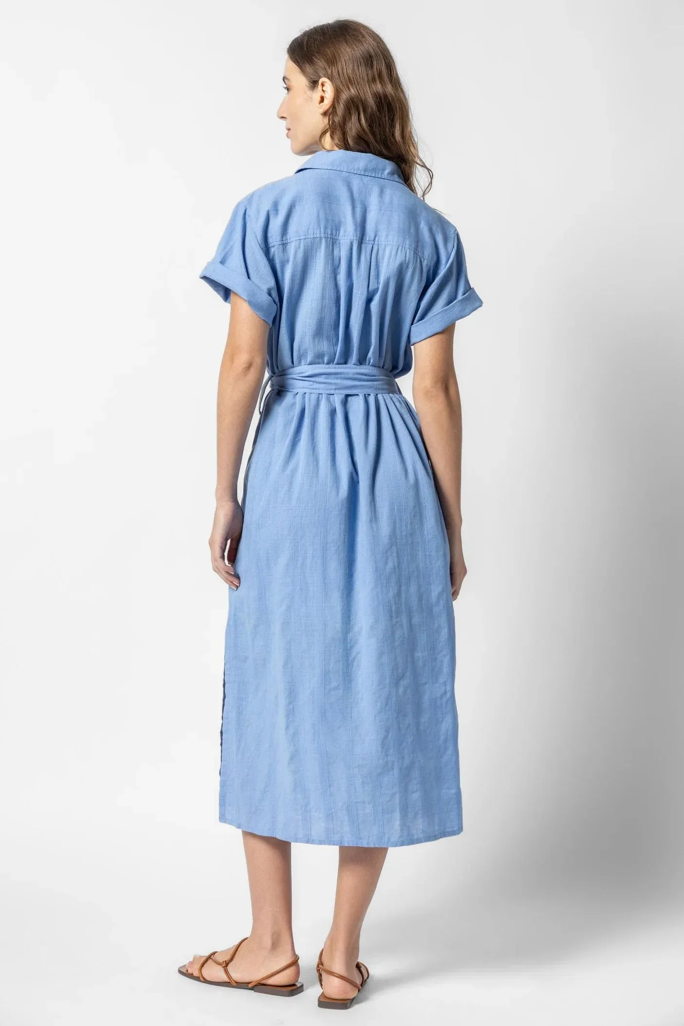 BELTED SHIRT DRESS