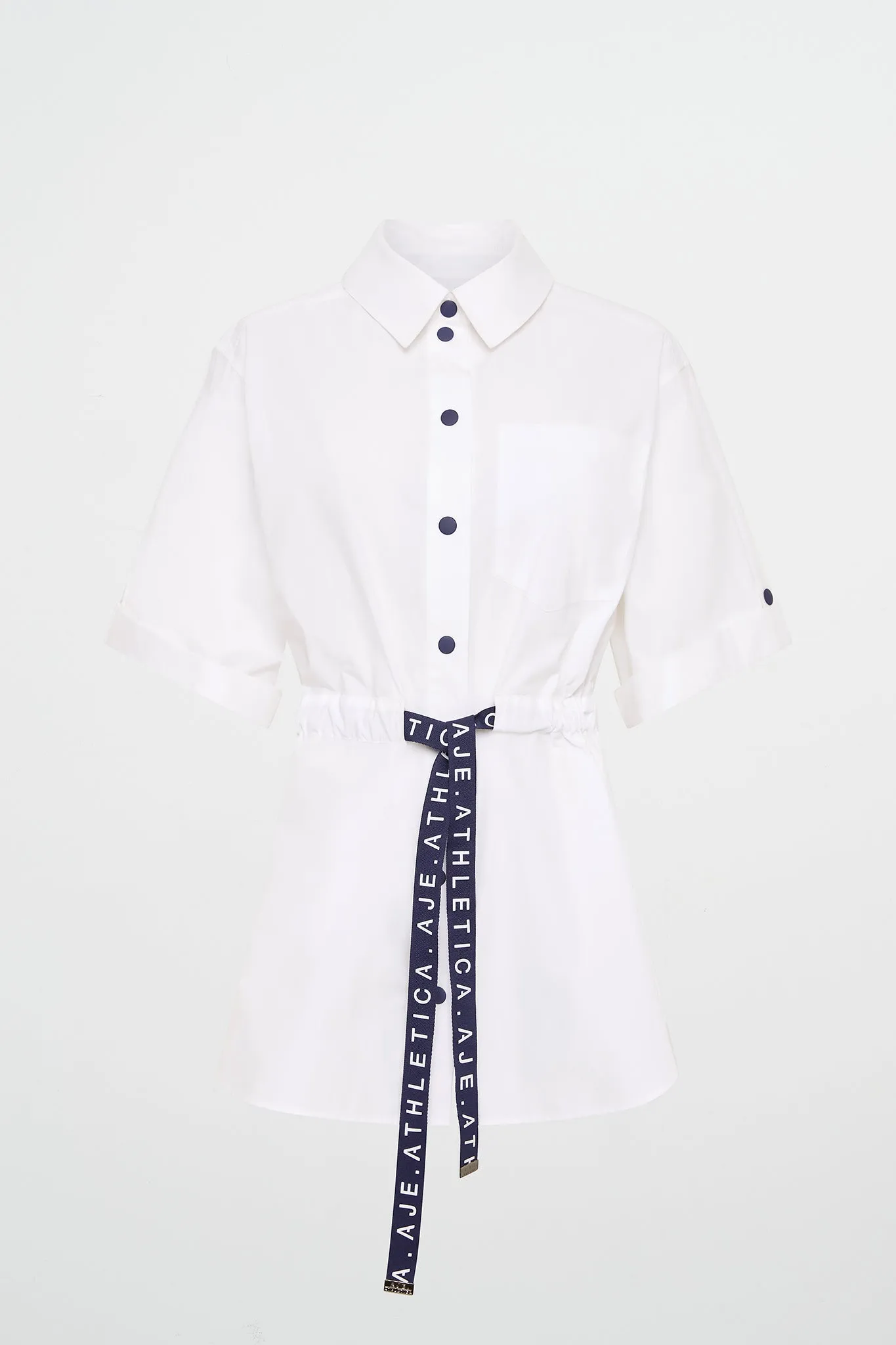 Belted Short Sleeve Shirt 433