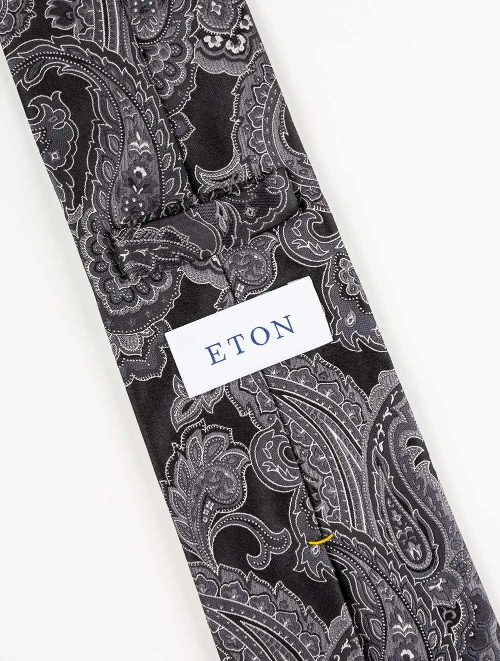 Black Jacquard Paisley Silk Tie