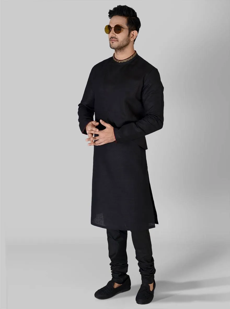 Black Kurta Set | Siddhesh Chauhan