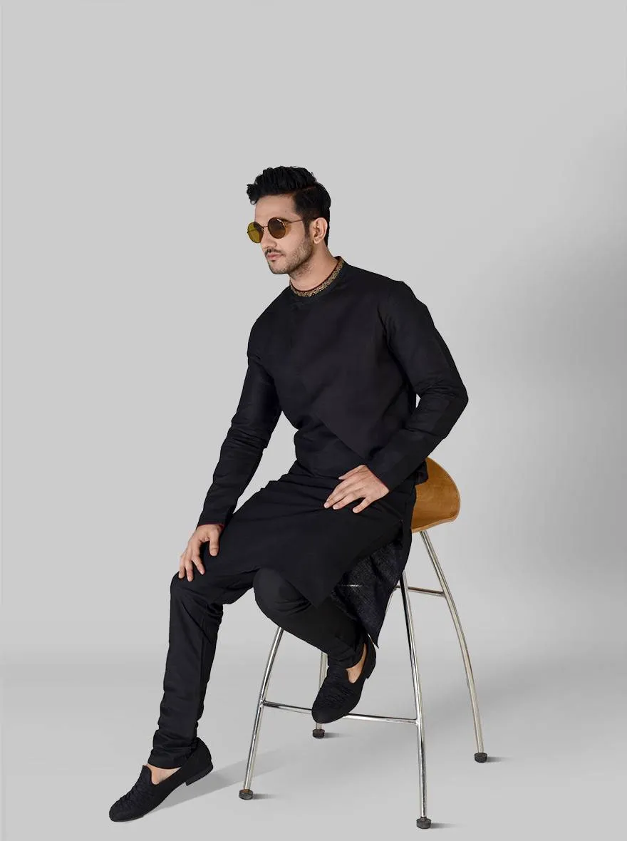 Black Kurta Set | Siddhesh Chauhan