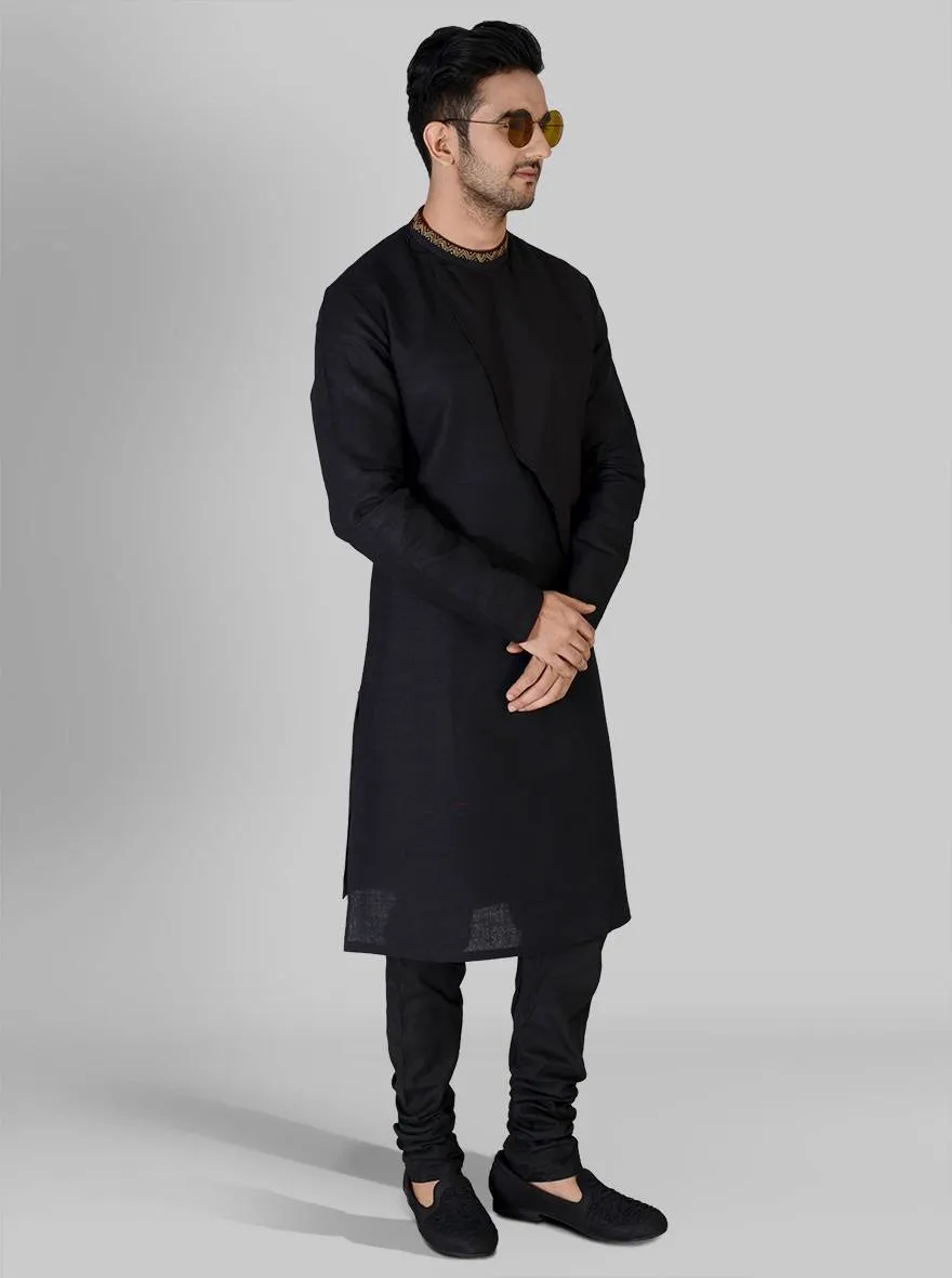 Black Kurta Set | Siddhesh Chauhan