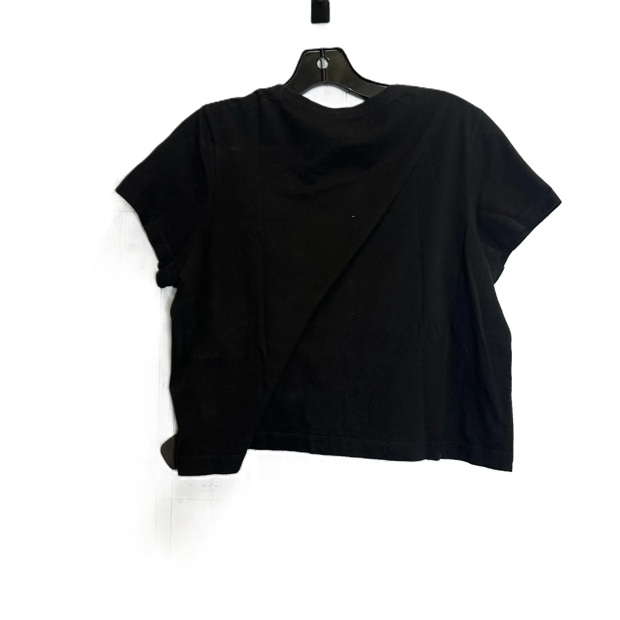 Black Top Short Sleeve Basic By Clothes Mentor, Size: L