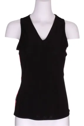 Black Vee Tank with Heart Mesh Back