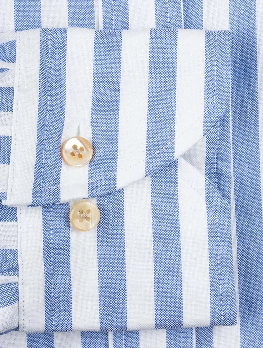 Blue Barstripe Fitted Body Shirt