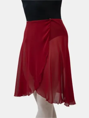 Bordeaux Wrap Long Dance Skirt MP339