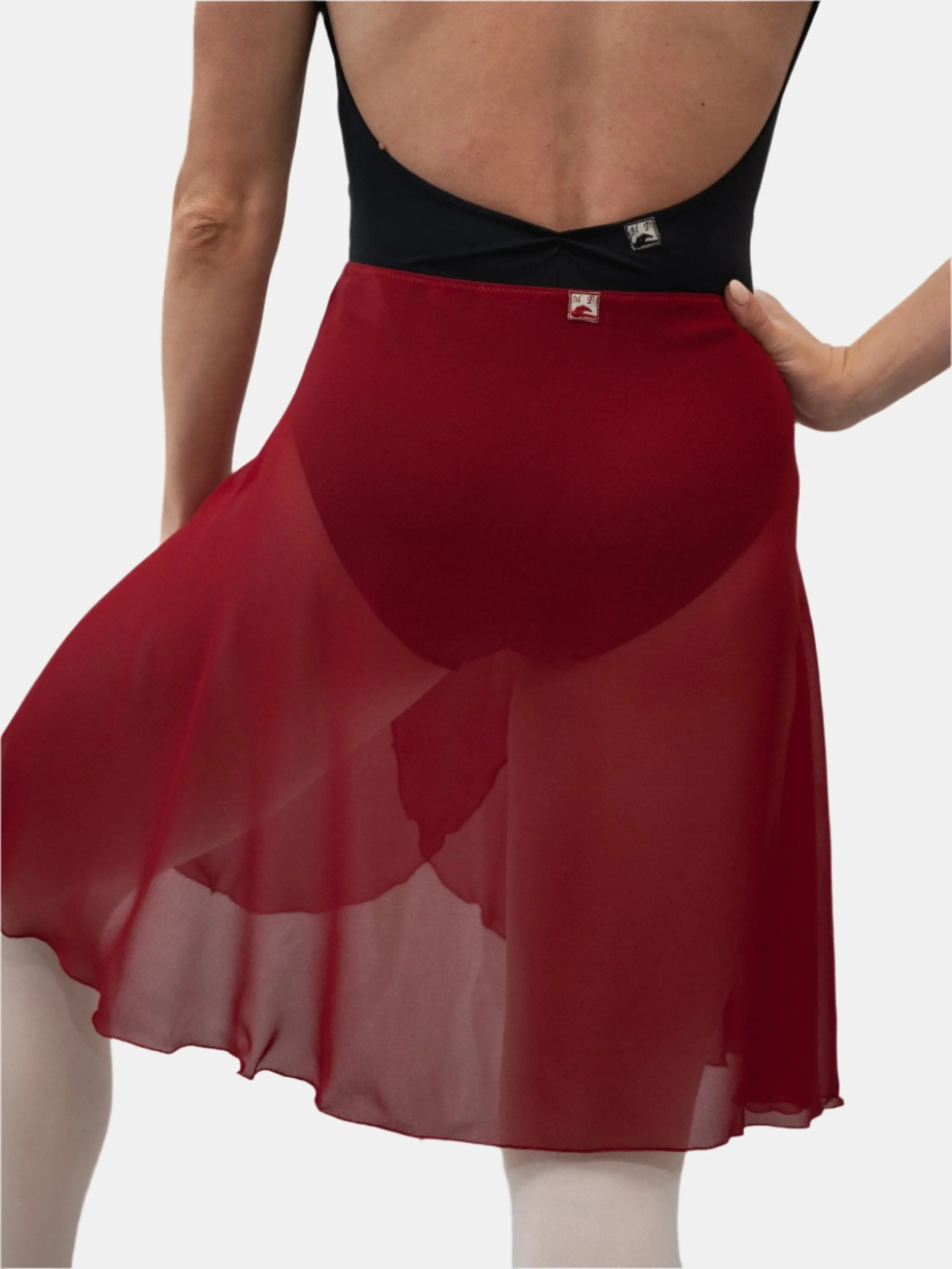 Bordeaux Wrap Long Dance Skirt MP339