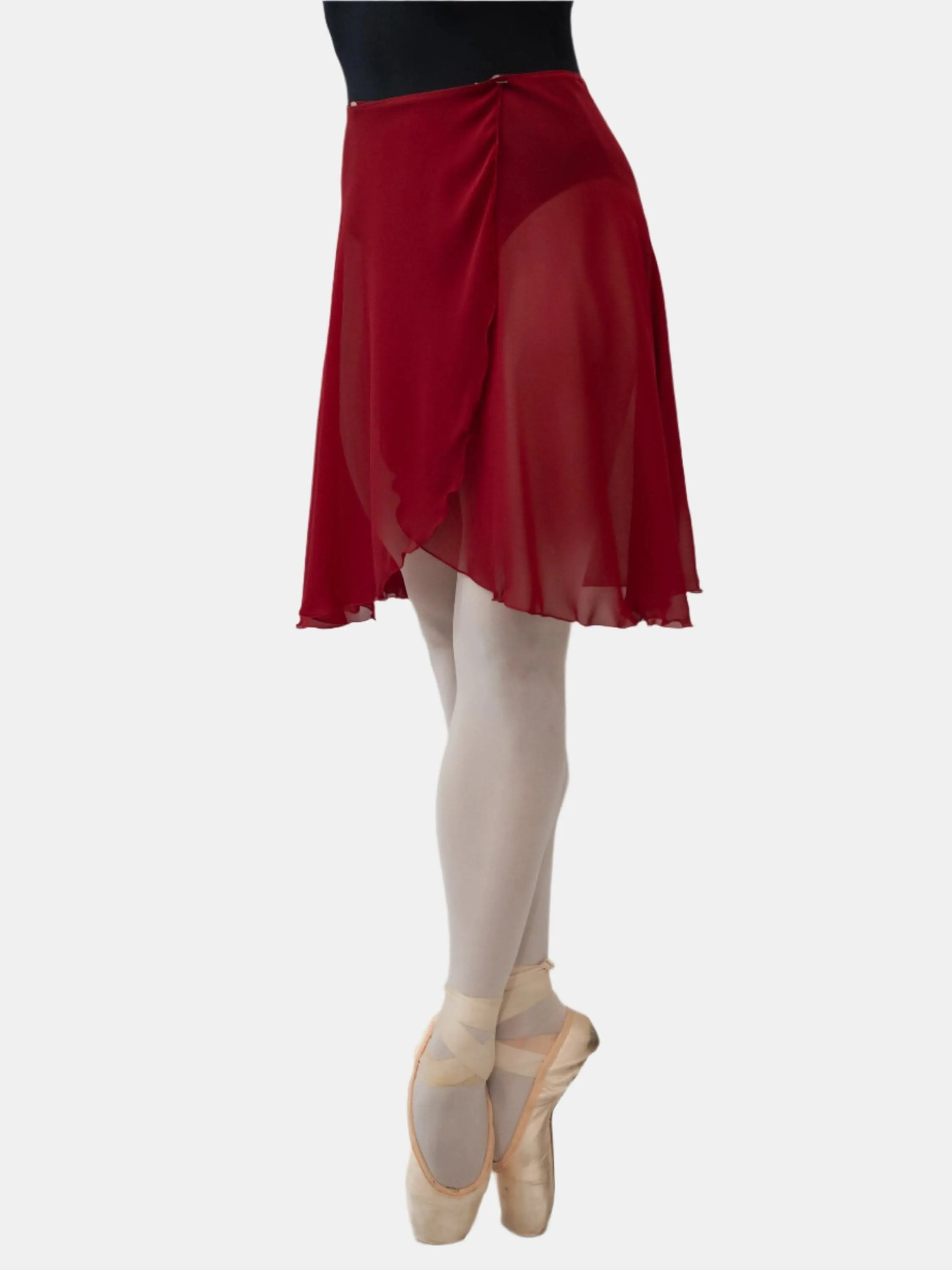 Bordeaux Wrap Long Dance Skirt MP339