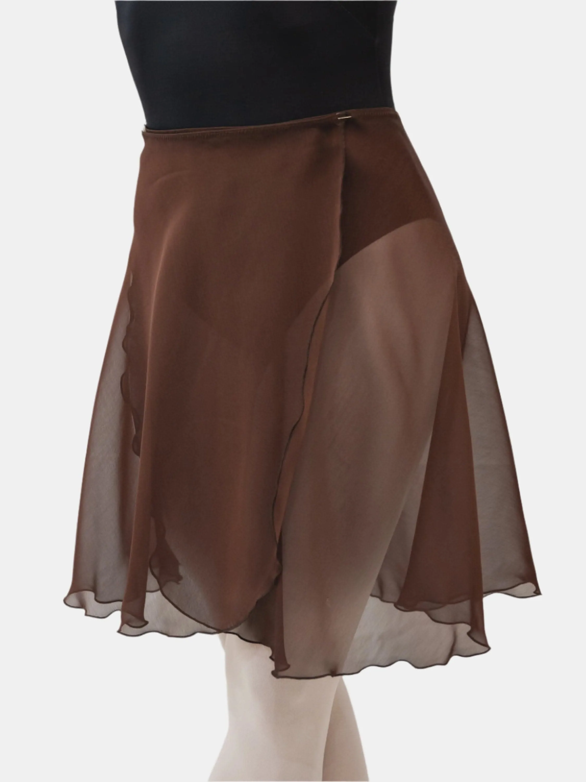 Brown Wrap Long Dance Skirt MP339