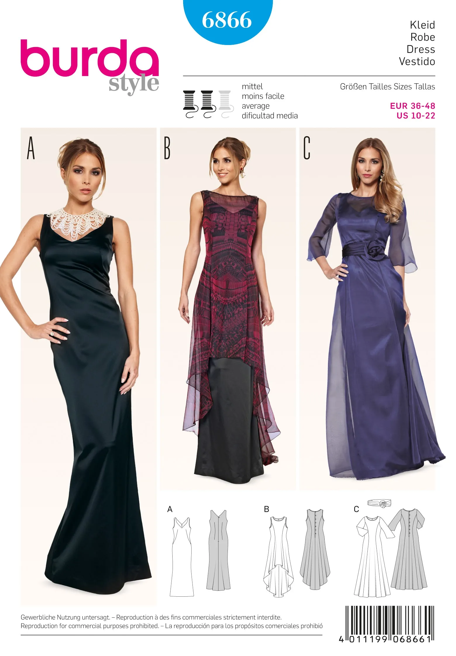 Burda Evening and Bridal Wear 6866