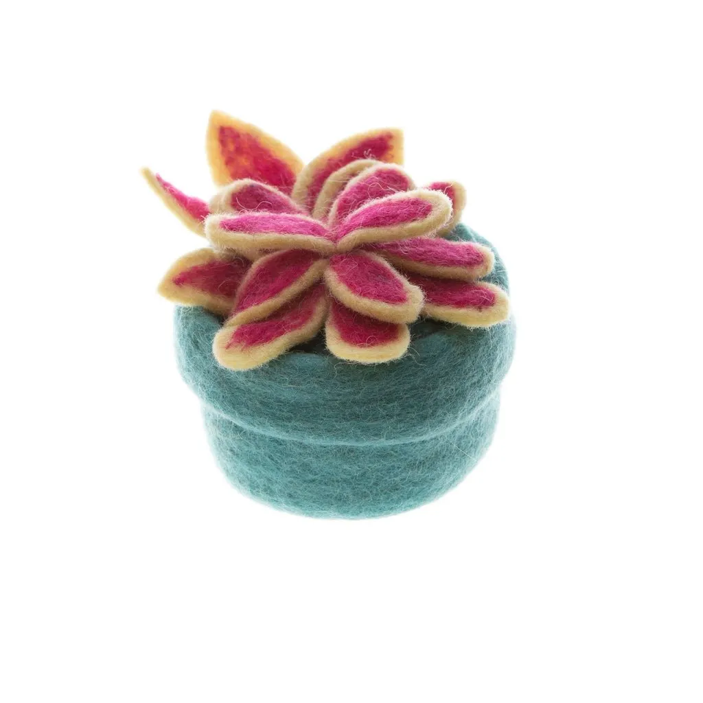 Cactus Pot Felt Flower