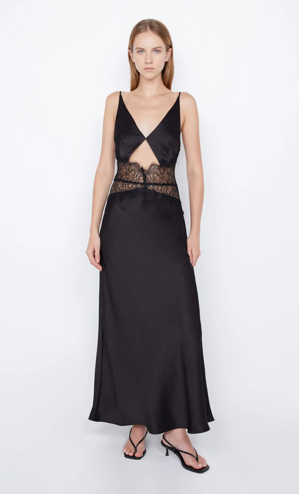 CAMILLE MAXI DRESS - BLACK/BLACK